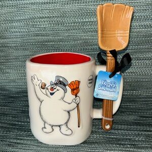 Rae Dunn | “Frosty The Snowman” Mug w/Shovel Stirring Spoon